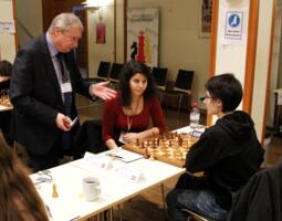 Klaus Deventer, Lena Georgescu (Switzerland) and Chiara Polterauer (Austria)